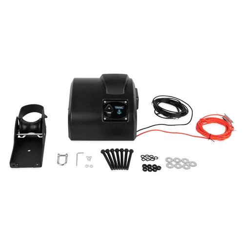 69002 – CAMCO MARINE Anchor Winch, Fisherman 25® Push Button Deploy 12 Volt DC Electric 25 Pound Anchor Capacity With...
